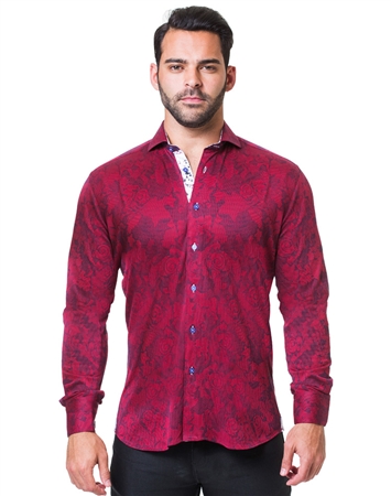 Stylish Red Button-up Polo