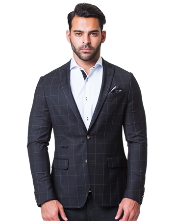 Black Check Blazer