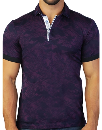 Designer Purple Polo