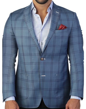 Blue Check Blazer