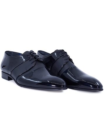 Black Designer Fashion Dress Shoes | Classic Perforated Dress Shoes