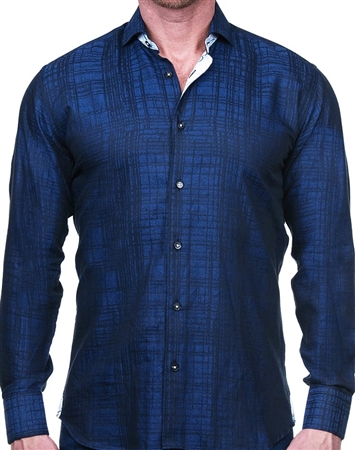 Silky Blue Dress Shirt