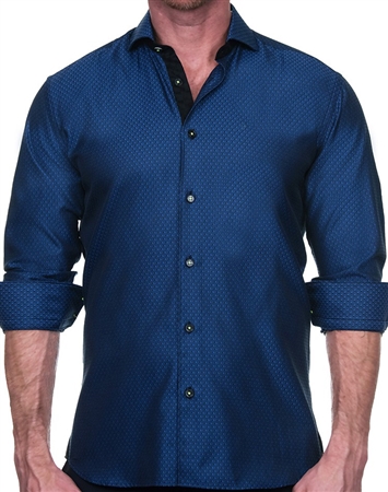 Silky Blue Dress Shirt