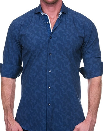 Blue Dot Dress Shirt