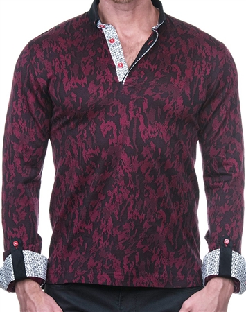 Red Camo Jacquard Polo