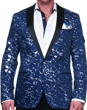 Spectacular Blue and Silver Blazer