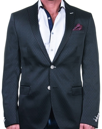 Black Diamond Jacquard Blazer