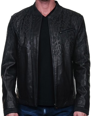 Designer Black Leather Jacket