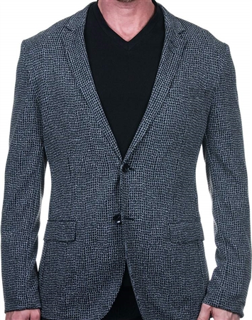 Grey and Black Check Sport Coat