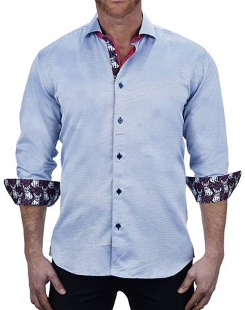 Classy Small Diamond Print Dress Shirt