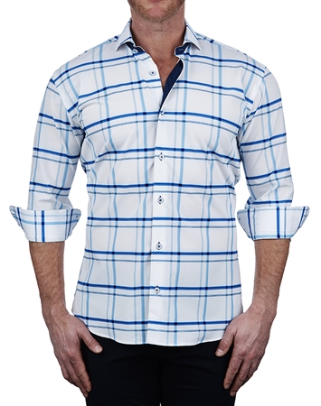 Luxury Blue Dress Shirt