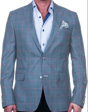 Descartes Plaidred Blue Blazer