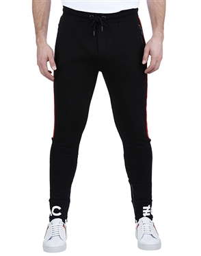 Maceoo Athleisure Collection | Jogger Stripe Black