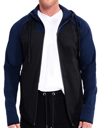 Maceoo Hoodie Bluetrim Black