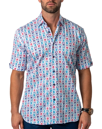 Galileo Crossbones White, long sleeve, shirt