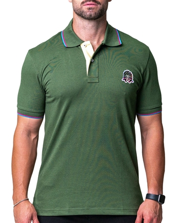 Green Maceoo Fashion Polo Shirt
