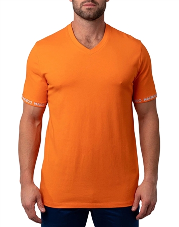 v-neck vivaldisleeve orange