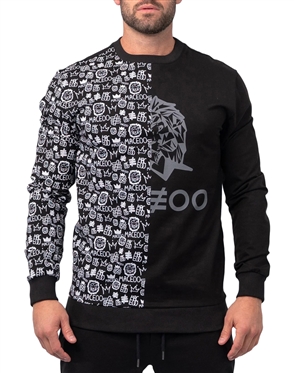 Maceoo Sweater Graffiti Black