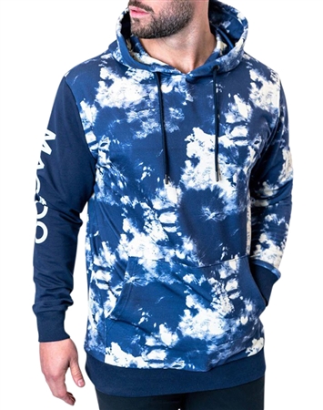 hoodie dyepanel blue