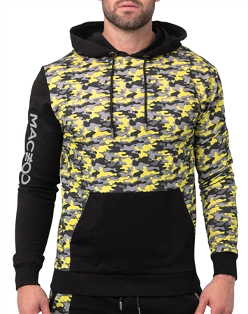 Hoodie dyepanel yellow