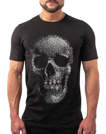 Tee skulldot black