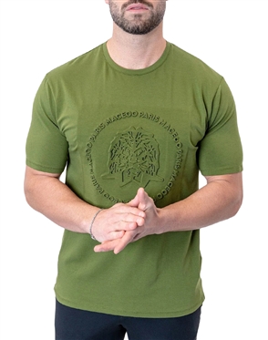 Maceoo Shirt Tee Stamped Green