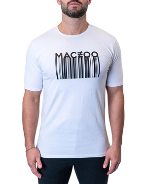 Maceoo Shirt Tee Barcode White