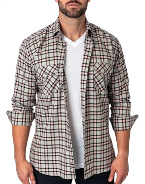 Flannel Plaidpink Grey