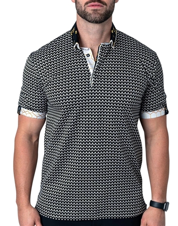 Maceoo Black Fashion Polo
