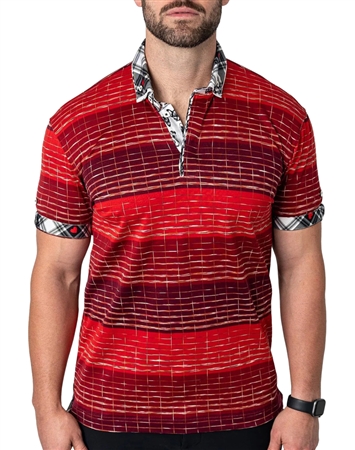Red Maceoo Fashion Polo Shirt