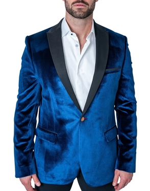 Men Elegant blue blazer