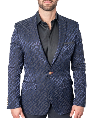 Men Elegant blue blazer