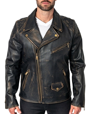 Maceoo brown leather Jacket