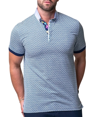 Maceoo Blue Fashion Polo