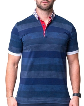 Maceoo Blue Fashion Polo