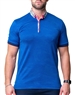 Blue Maceoo Fashion Polo Shirt