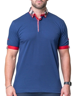 Maceoo Guilty Blue Fashion Polo