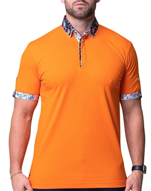Maceoo Orange Fashion Polo