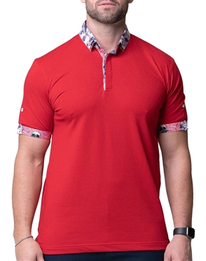 Red Maceoo Fashion Polo Shirt