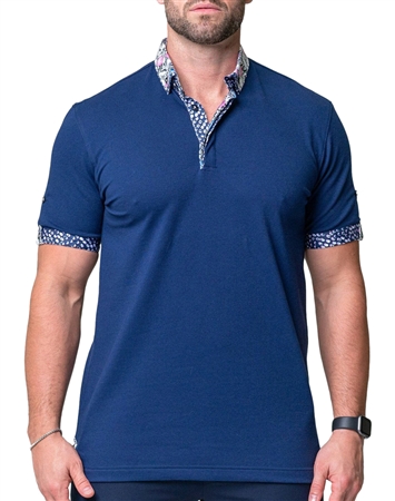 Maceoo Blue Fashion Polo Shirt