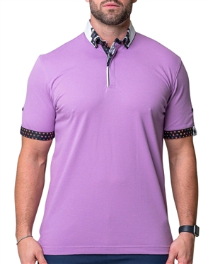 Purple Maceoo Fashion Polo Shirt