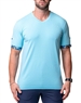 V-Neck Vivaldisolidcamolight Blue