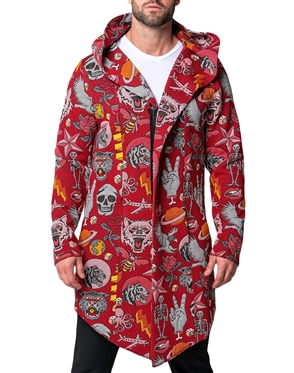 Maceoo Sport Coat Skeleton Red