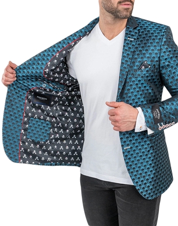 Maceoo Blazer SkullRepeat Blue