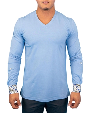 V-Neck Edison Sky Blue