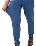Maceoo Pants Grey Melange Blue