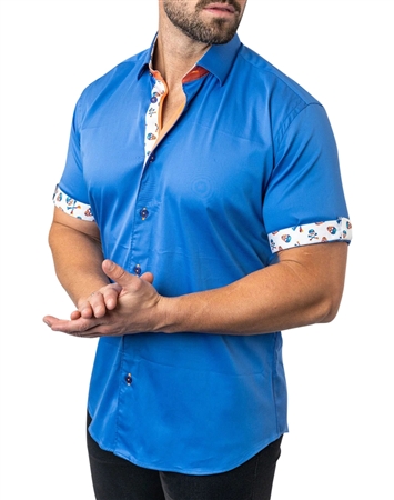 Maceoo Short Sleeve Shirt Galileo Chefchaouen