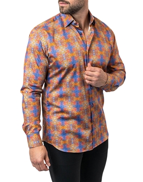 Maceoo Shirt Fibonacci StretchCrossTile Multi