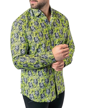 Maceoo Shirt Fibonacci Jungle 70 Green