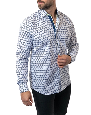 Maceoo Shirt Fibonacci StretchMirror44 White